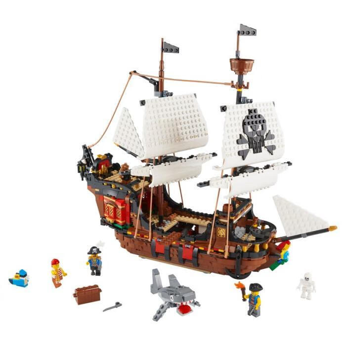 乐高(lego)积木拼插玩具 创意系列 海盗船 31109 儿童礼物9岁  1264粒