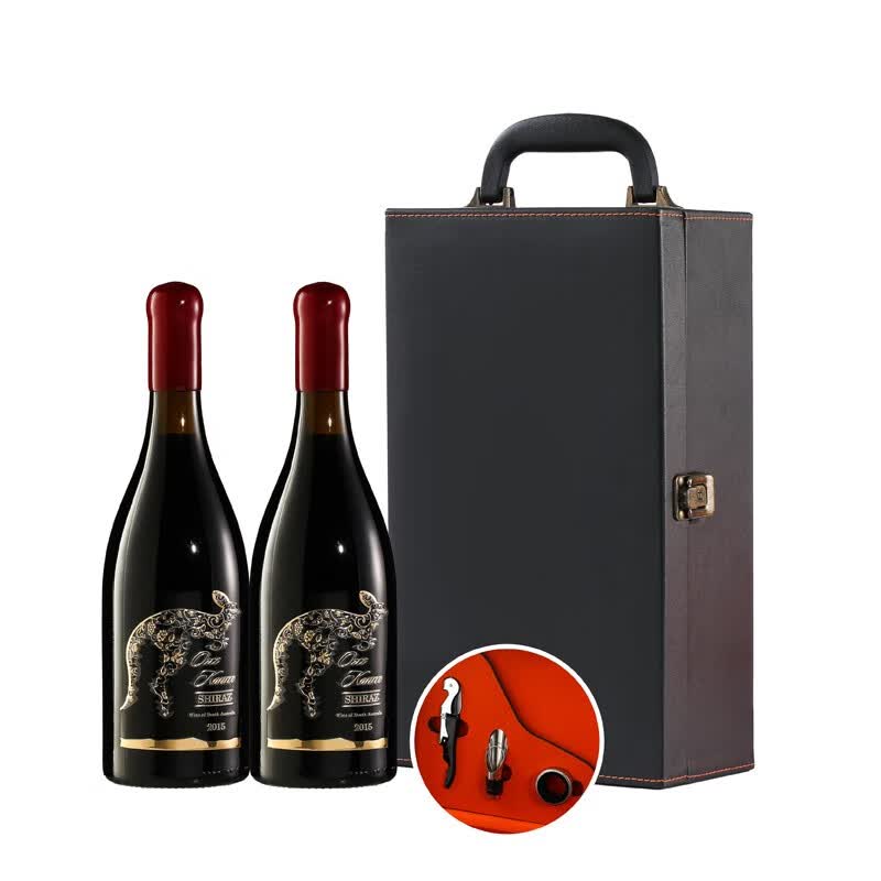 澳洲进口 袋鼠红葡萄酒 珍藏西拉 750ml*2瓶