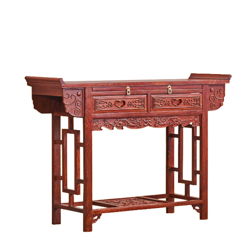 一善一品 紅木家具 非洲花梨（學(xué)名：刺猬紫檀）實木條案供桌佛臺家用玄關(guān)桌供臺神臺案臺實木供奉 中式 神案玄關(guān)桌