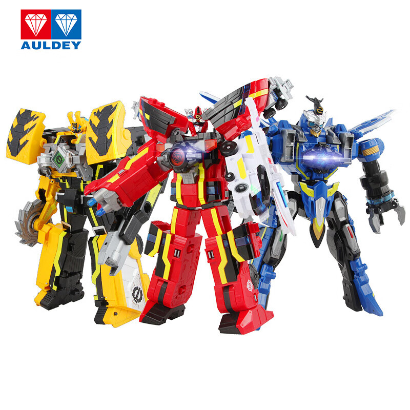 奥迪双钻(auldey)巨神战击队3动漫英雄机器人系列-豪华版冲锋战击王