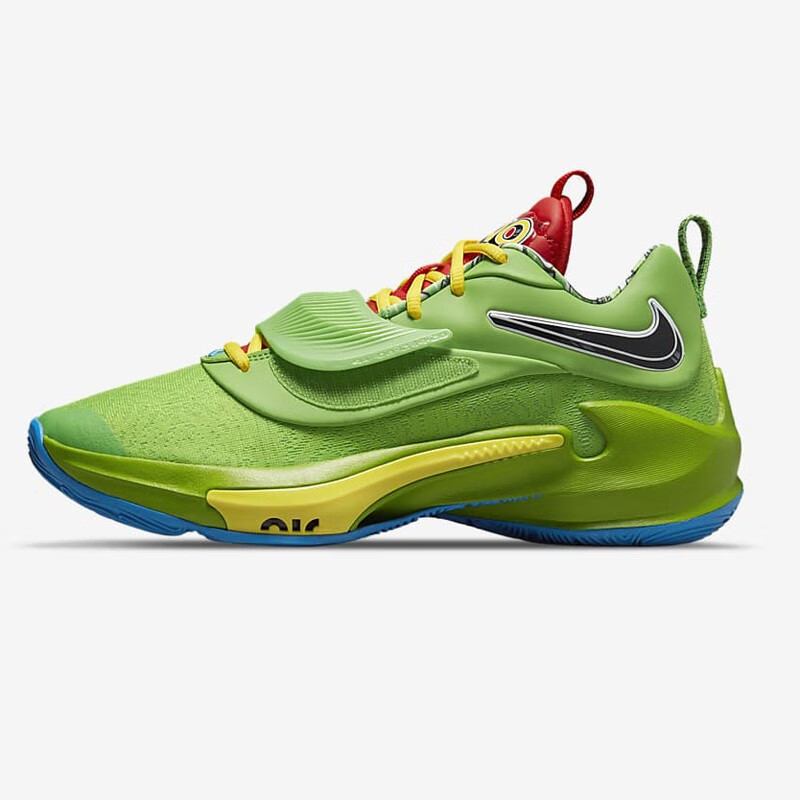 买手代购耐克nike zoom freak 3男款字母哥战靴缓冲篮球鞋 dc9364-300