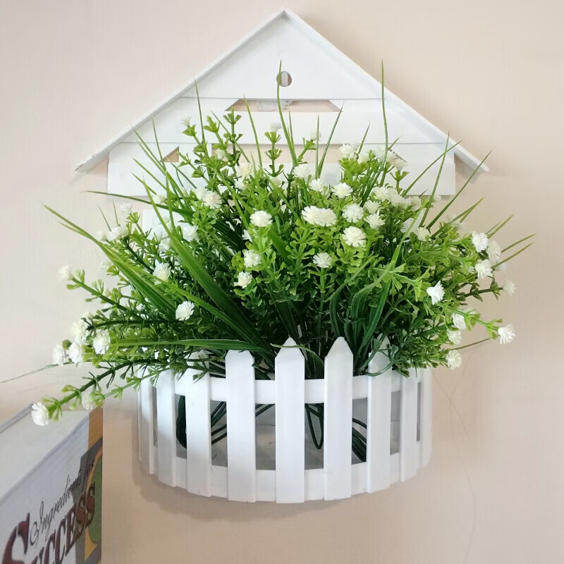 花安家墙上装饰品挂件花草 田园装饰墙上挂件饰品墙面装饰客厅挂 乳