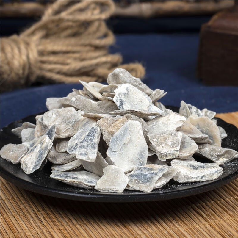 北京同仁堂原料中药材牡蛎 精选牡蛎片 生牡蛎壳 牡蛎干 牡蛎粉 煅