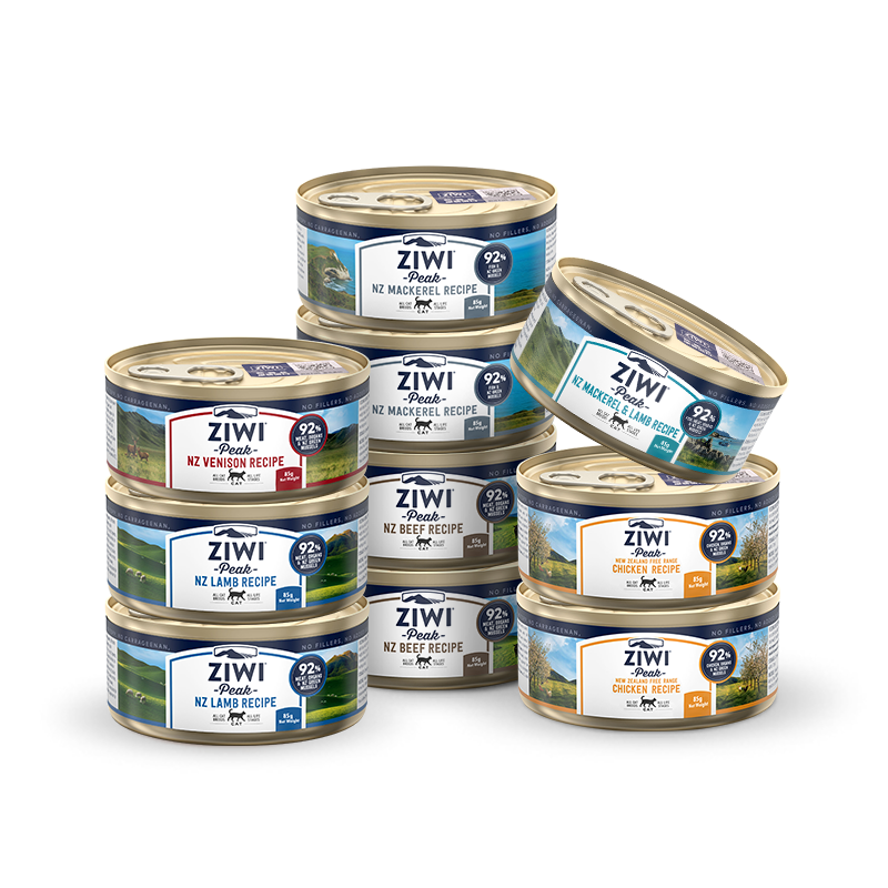 滋益（ZIWI）主食零食猫罐头85g *10罐 混合口味礼盒装 布偶加菲英短蓝猫通用湿粮