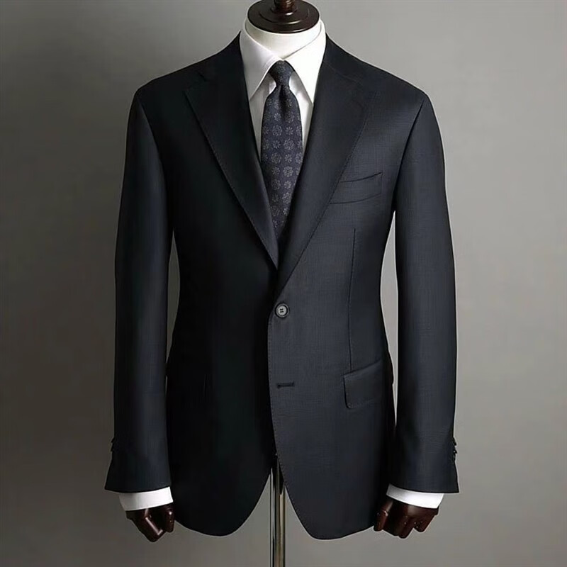 (上海实体店)羊毛西装定制男量身定做高端结婚西服套装商务正装工作服