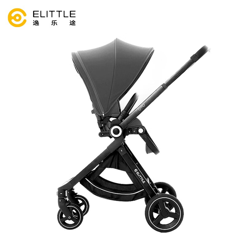 elittile逸乐途-emu婴儿推车可坐可躺避震双向高景观