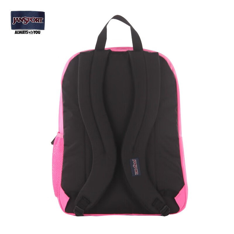 JANSPORT杰斯伯双肩包男女大学生书包高中34L背包TDN7 9RX 荧光桃红-18年复古款