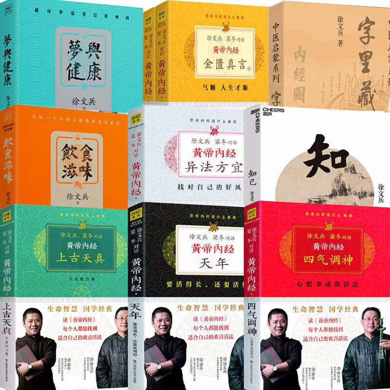 徐文兵讲中医全集10册梁冬对话黄帝内经说什么系列上古天真四季养生 知己 字里藏医饮食滋味皇帝内经
