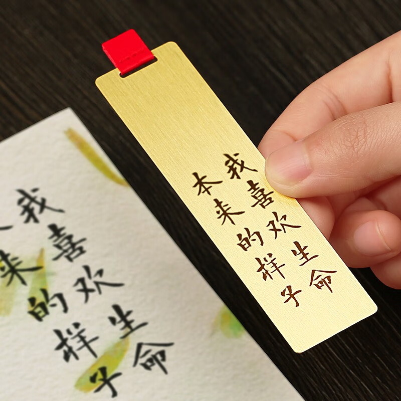 小雕匠 阅读书单书名金属黄铜书签精美商务高档精致创意励志礼物定制