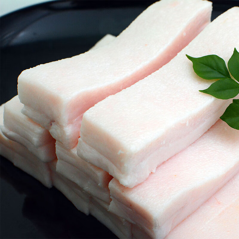 湘村黑猪 国产供港黑猪脊膘500g 冷冻猪肥肉猪肥膘 猪油生鲜 黑猪猪油