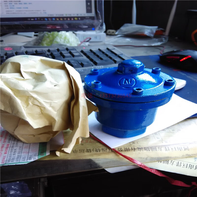 鑫畓丝扣排气阀 p11x-16铸铁管道 单口快速自动脱气阀 dn25 32 40 50