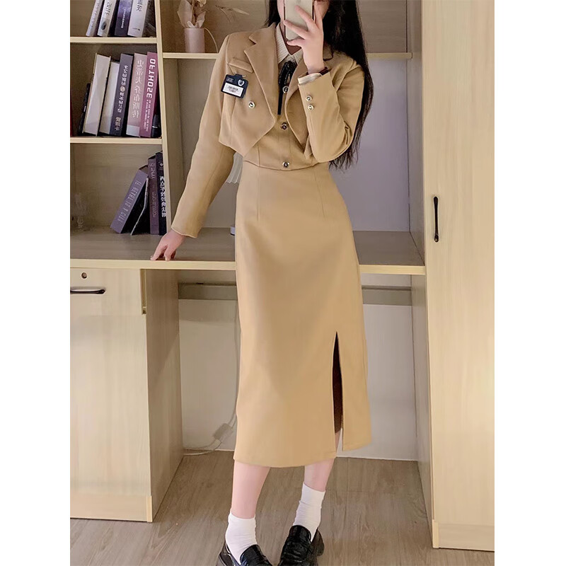 创京懿选学院风套装英伦风2023秋冬美式迪士尼穿搭两装英伦学院风
