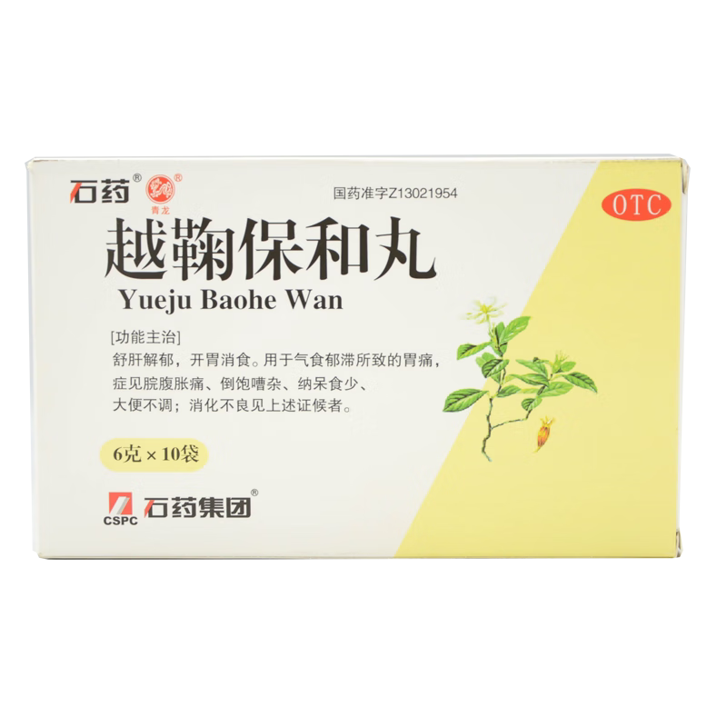 [青龙] 越鞠保和丸 6g*10袋/盒