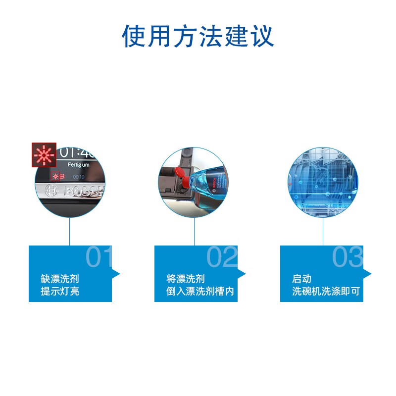 西门子（SIEMENS）洗碗机漂洗剂 洗碗机专用洗涤剂光亮剂亮碗碟加速烘干清除水斑  博世漂洗剂×1