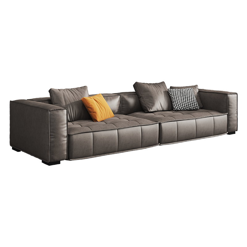 帕芭莎沙发真皮沙发意式极简沙发客厅轻奢现代简约沙发三人四人直排沙发现代大户型客厅沙发组合 单人(1.2米) 国产牛皮+进口TONYRE衡温海绵【质保10年】