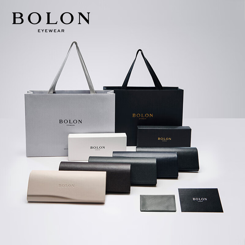 暴龙(BOLON)眼镜框男明星同款轻透明镜框架β钛眼镜架女可配镜片BJ6092 BJ6092B93