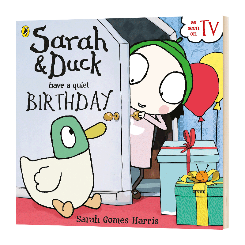 sarah and duck have a quiet birthday 英文原版 莎拉和乖乖鸭过生日