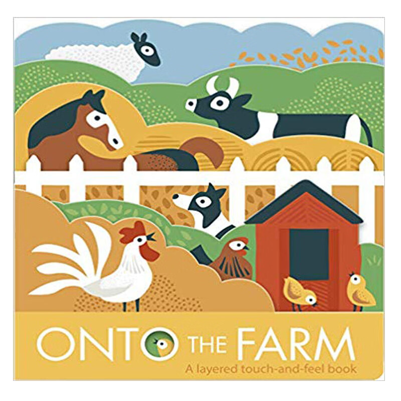 农场动物 造型纸板 Onto The Farm 书图画故事书 英文进口原版