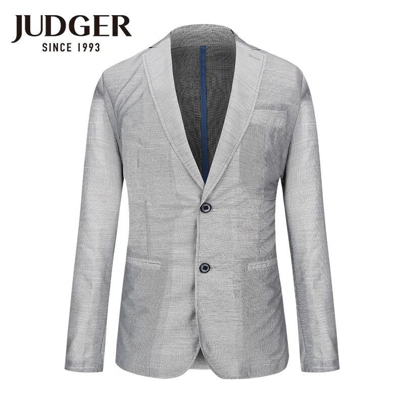 简约舒适外套上衣 透气无内衬男士单西装 灰色(后中开叉款) 185/104a