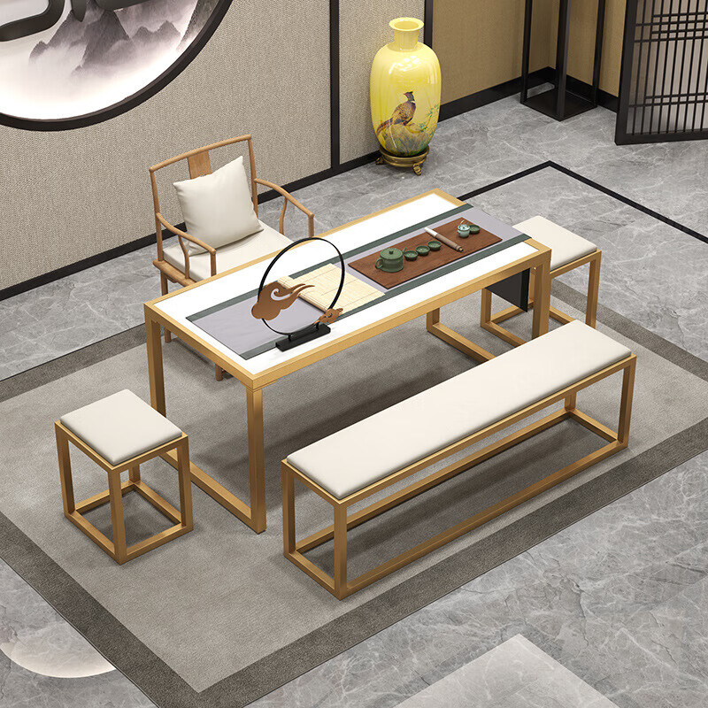 功夫茶桌椅组合套装实木简约现代新中式家用茶台办公室喝茶泡茶桌