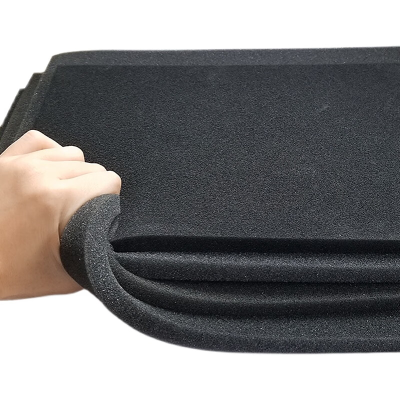 梓萤岔定制黑色聚氨酯片低中高密度盒子内衬工业防震隔音软海棉块 2米