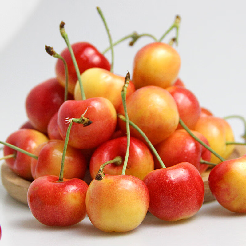 美国黄车厘子1/2斤进口黄金车厘子雷尼尔樱桃新鲜水果包顺丰 500g jj