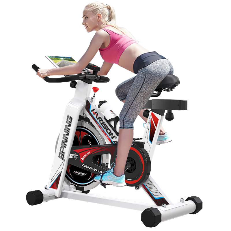 【全球畅卖】美国汉臣HARISON智能动感单车家用健身车静音室内自行车健身器材 升级款B1850PRO