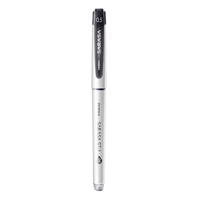 拍2件 斑马牌（ZEBRA）中性笔 0.5mm子弹头签字笔 学霸考试笔/标记笔 SARASA彩色水笔 JJZ58 黑色 4.52元（合2.26元/件)
