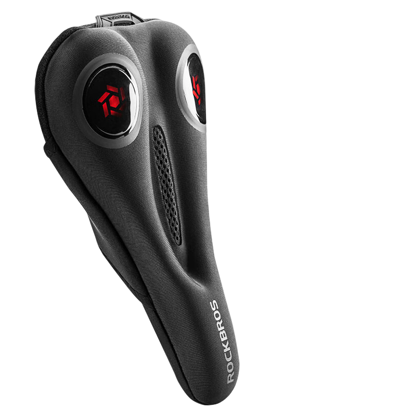 洛克兄弟（ROCKBROS） 自行车坐垫套硅胶加厚加宽座垫山地车座套骑行装备配件 黑色大号(28*17 大多数合适) 108.99元拍3件(合36.33元/件)