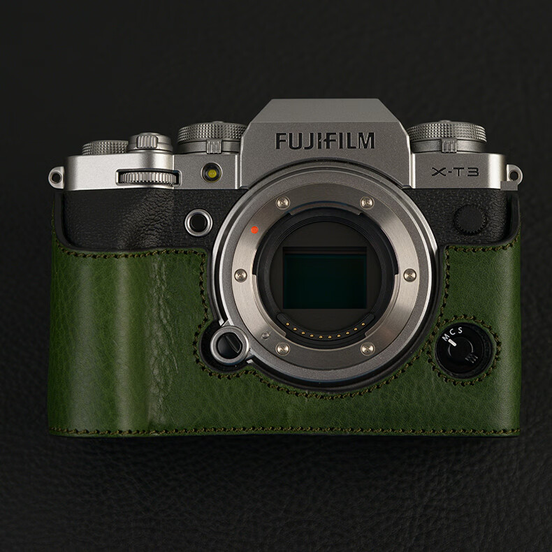 埠帝适用富士xt5 xt4保护套xt3皮套相机包真皮保护壳相机套便携配件 x