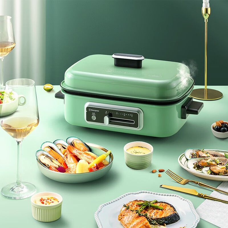 西屋(westinghouse)西屋westinghouse 多功能烹饪锅 wsc-1688 复古绿