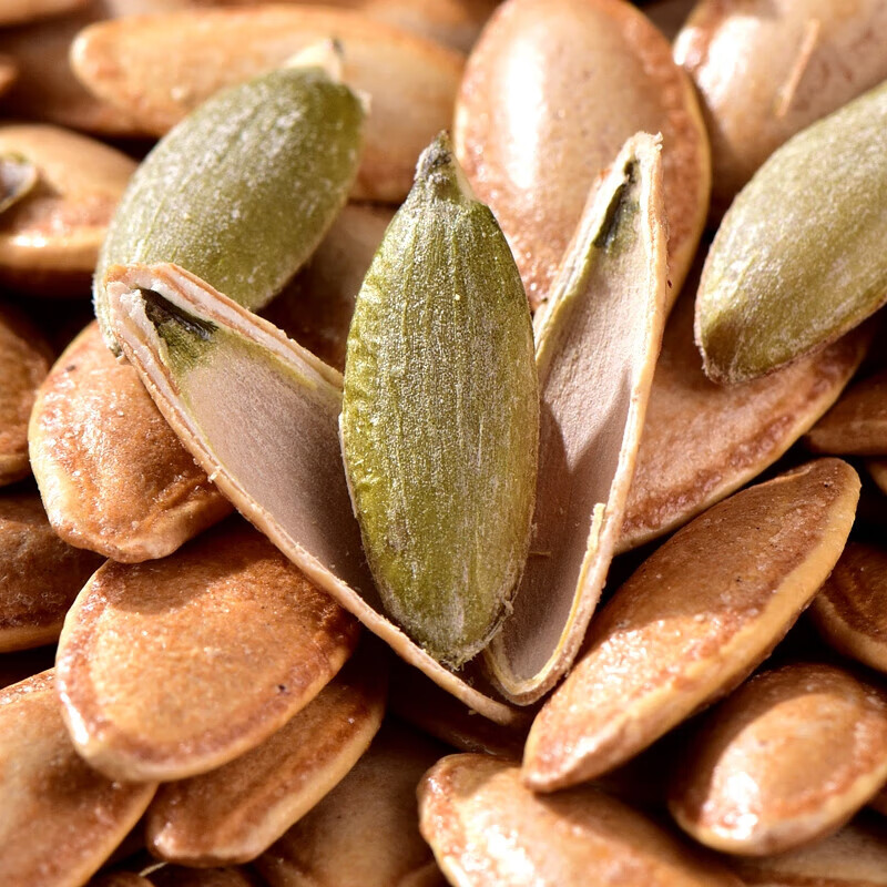 茗仟(mingqian)手指尖新货美人甲盐焗长粒南瓜子椒盐原味熟带壳南瓜籽