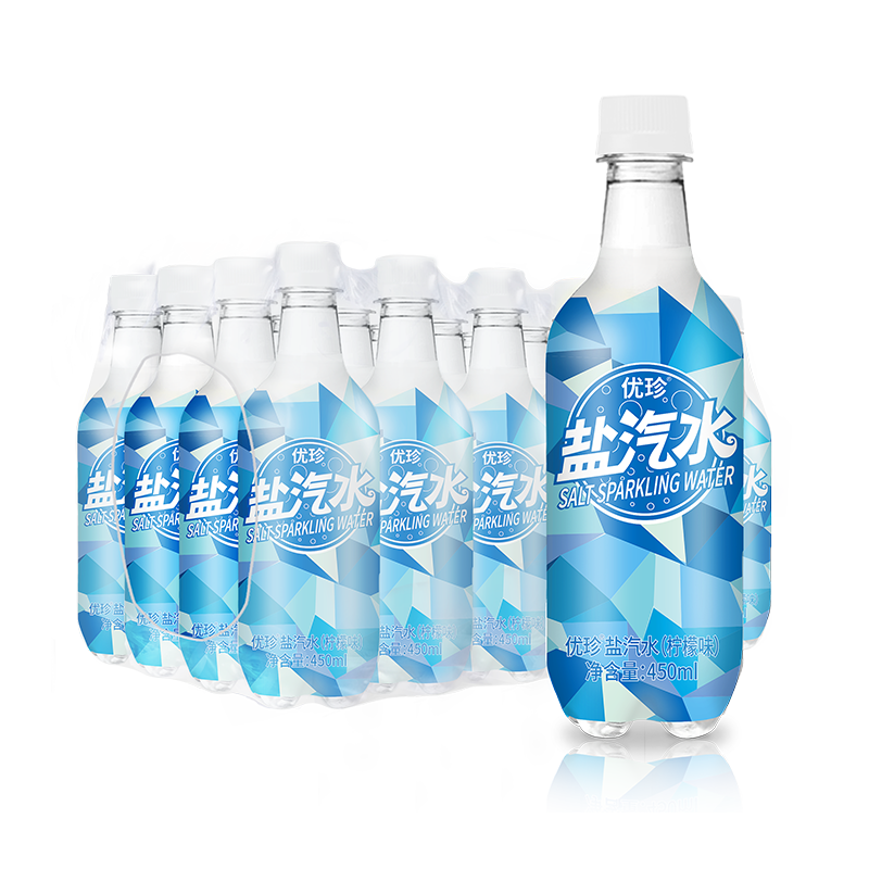 优珍 盐汽水 柠檬味 450ml*24瓶