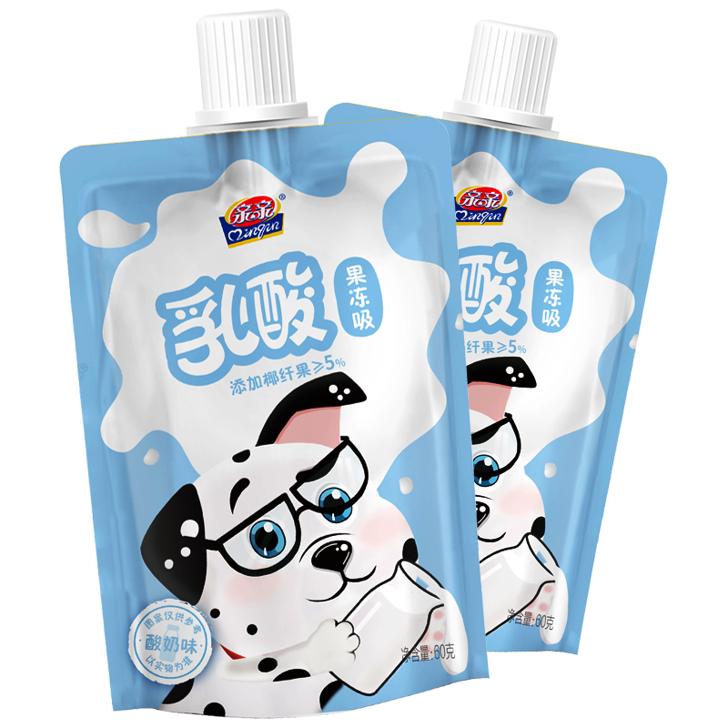 亲亲（Qinqin）蒟蒻吸吸果冻 乳酸果汁冻 儿童休闲零食 果汁果冻 蒟蒻果汁冻（蜜桃味）