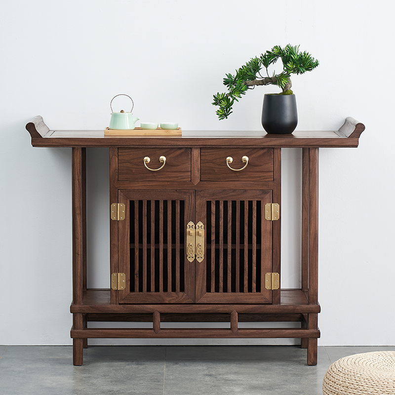 卓美轩 玄关柜条案实木门厅柜餐边柜案台供桌神台香案佛台条几边桌边