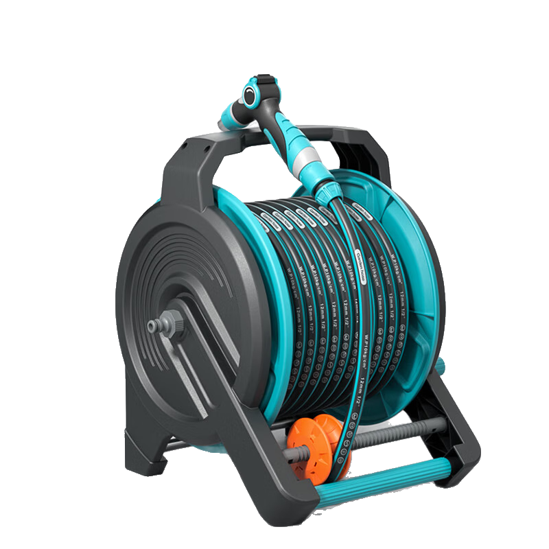 碩梵澆花水槍洗車高壓水槍澆花神器水管軟管自動排管家用自來水收管器 (自動排管)30米水管車+高壓水槍
