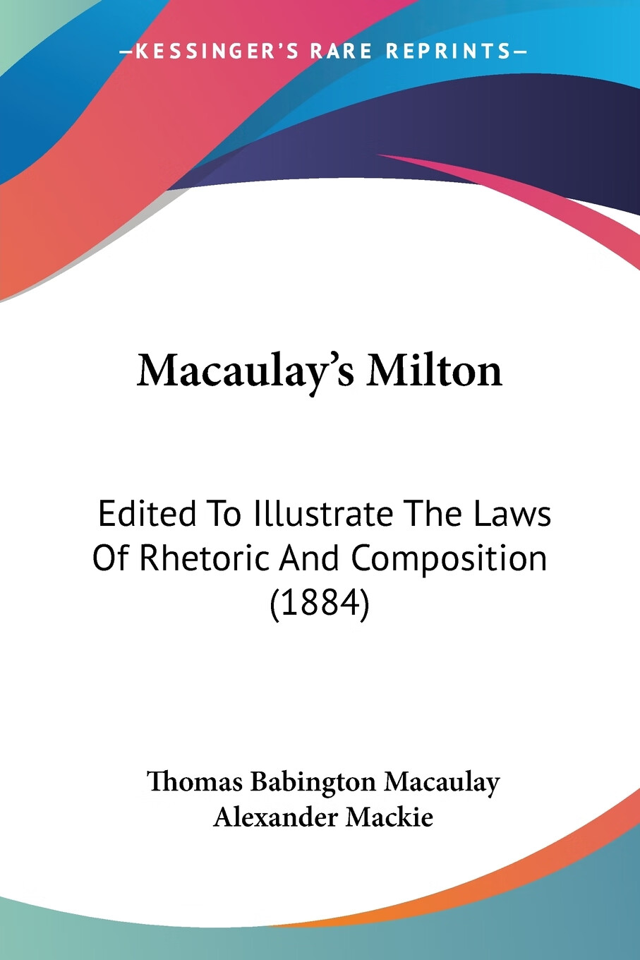 【预售 按需印刷】macaulay s milton