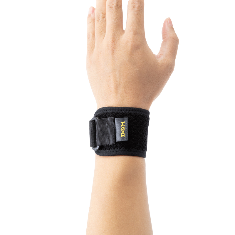 d&m 日本进口护腕男扭伤运动防护篮球羽毛球健身护腕带 自由调节at