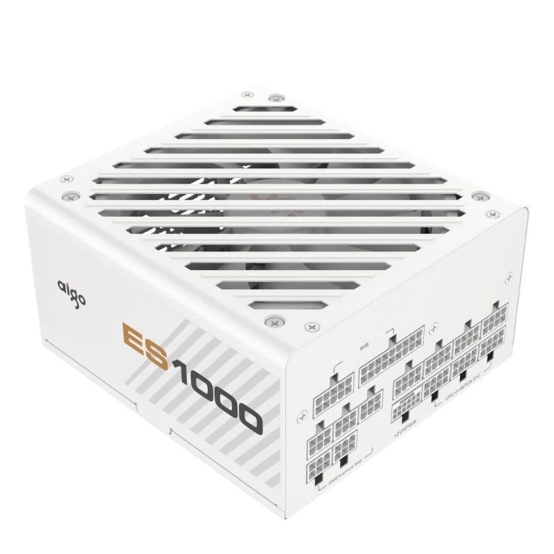 aigo 爱国者 ES1000W白色 ATX3.0金牌全模组电源（原生PCIE5.0支持4090/全电压/台式游戏电脑主机箱电源）