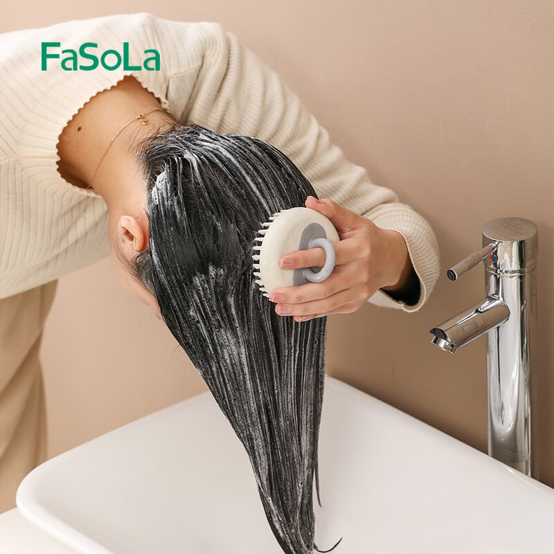 fasola洗头刷按摩刷大人洗头发神器洗发梳子头部刷子头皮止痒抓头器