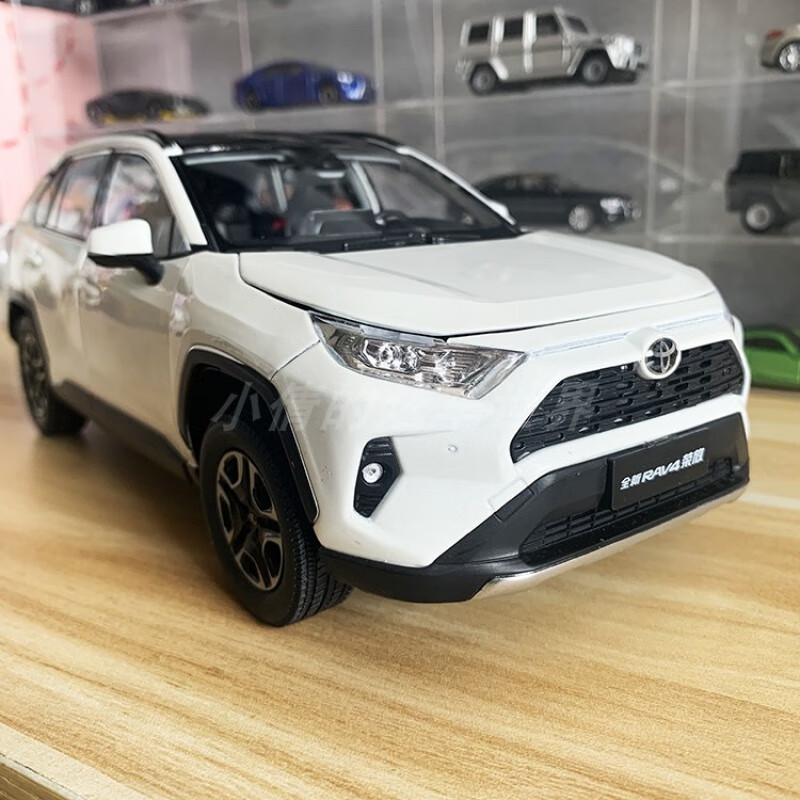 一汽丰田油电混合suv,丰田油电混合suv 威兰达车模原厂1:18 一汽丰田新rav4 荣放 2019款 仿真合金汽车模型威