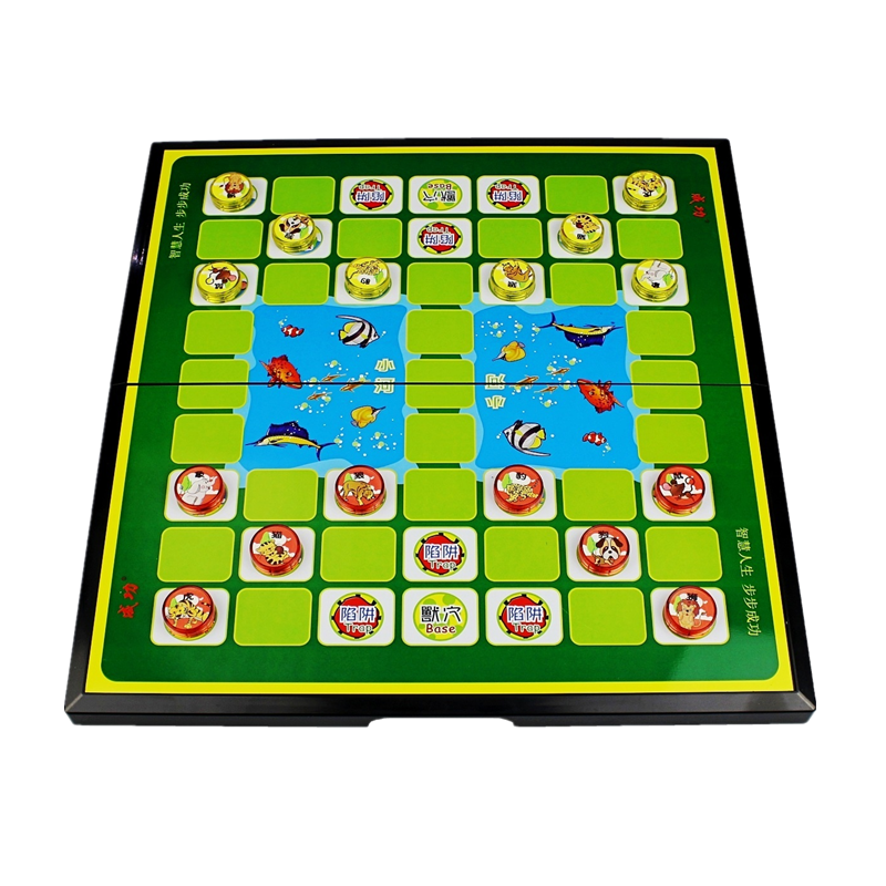 成功磁石斗兽棋磁性可折叠棋盘儿童学生亲子玩具卡通动物桌面游戏棋 磁石斗兽棋