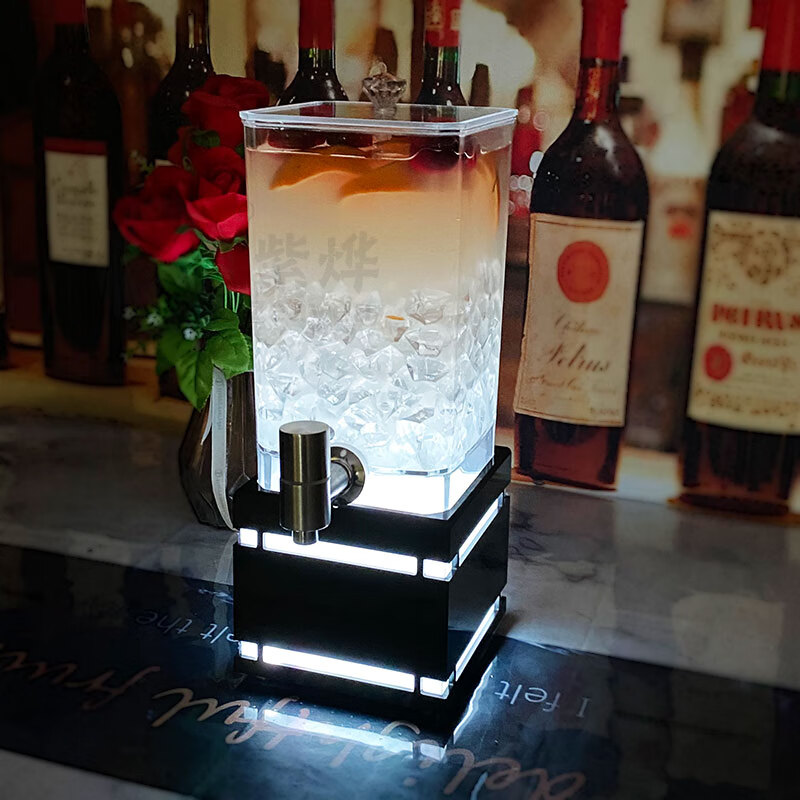 玖纹豹牛碧桶 酒吧专用啤酒桶带龙头可乐桶鸡尾酒网红扎啤容器发光