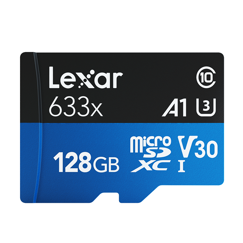 Lexar 雷克沙 633x Micro-SD存储卡 128GB（UHS-I、V30、U3、A1）