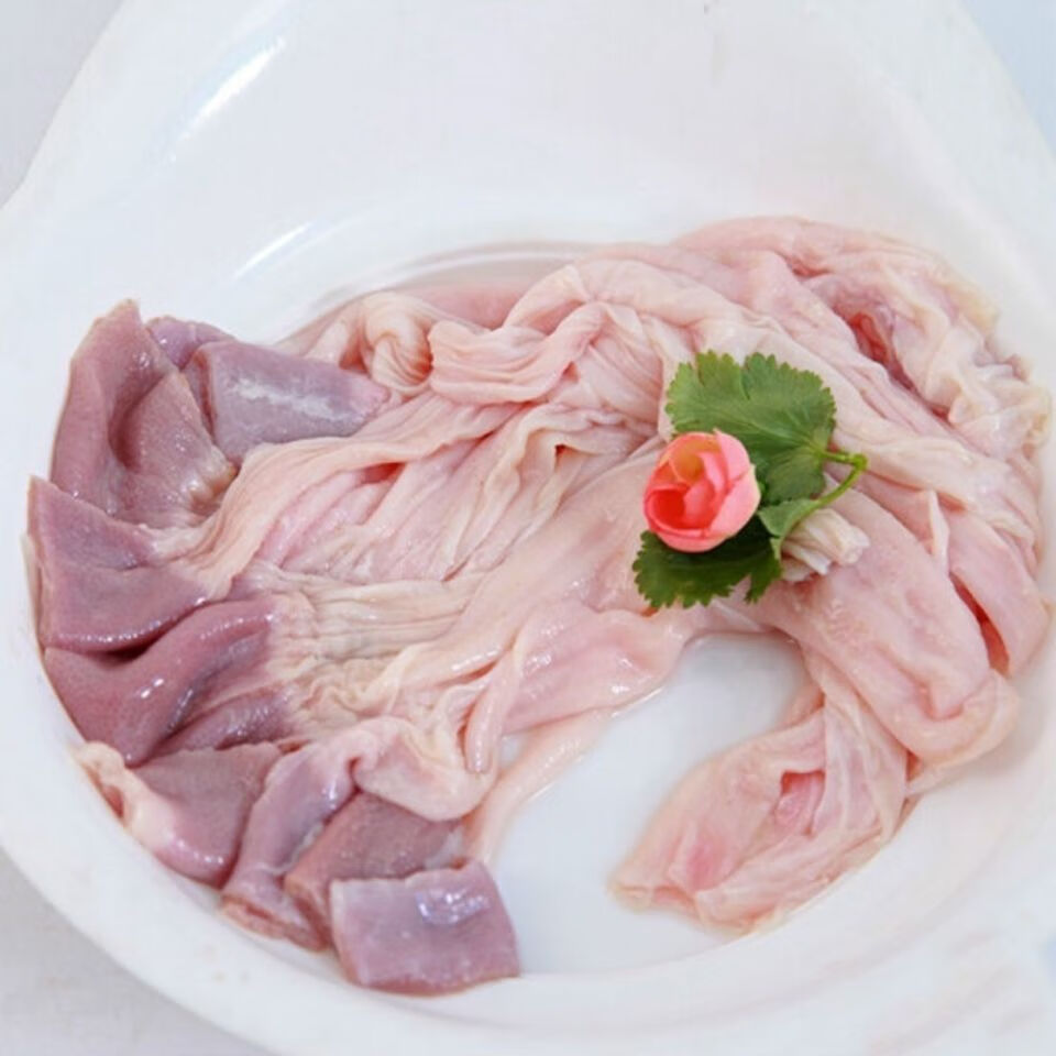 新鲜鸭食带批发冷冻鸭食管免洗鸭腺胃鸭郡把鸭肚烧烤火锅卤肉食材 食