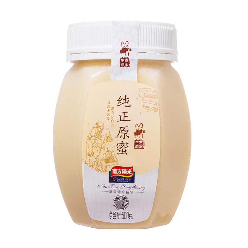 南方阳光东北椴树雪蜜天然野生结晶蜂蜜白蜜500g纯正原蜜土蜂巢蜜