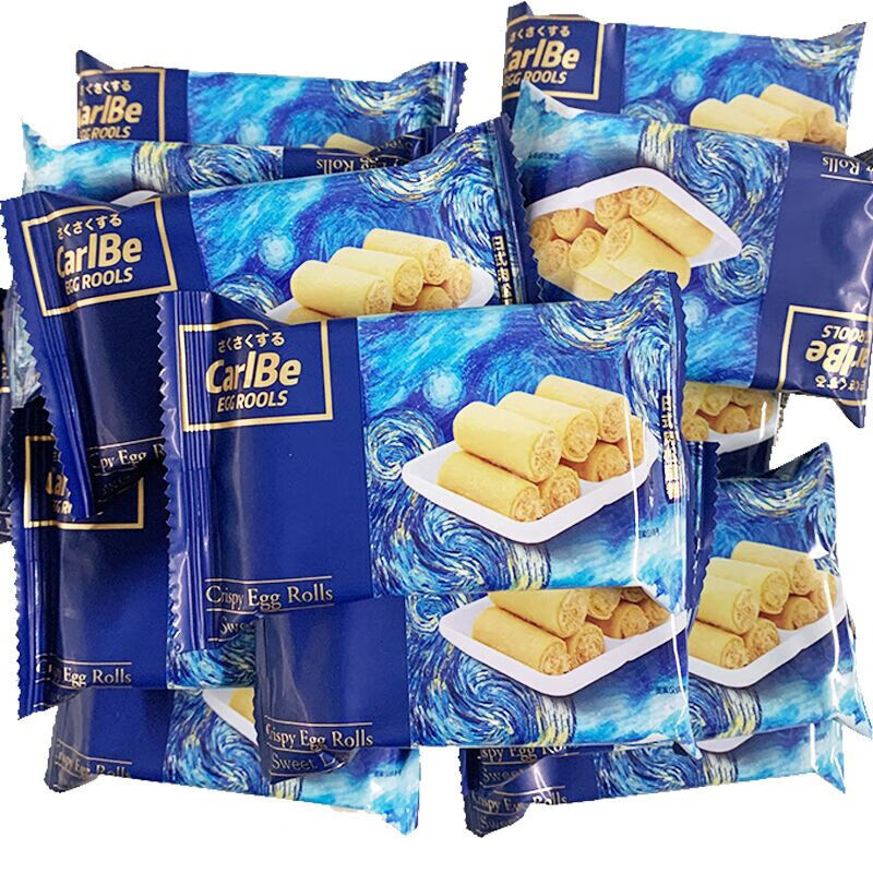 谷状元日式肉松蛋卷散装饼干酥松蛋卷点心零食 500克