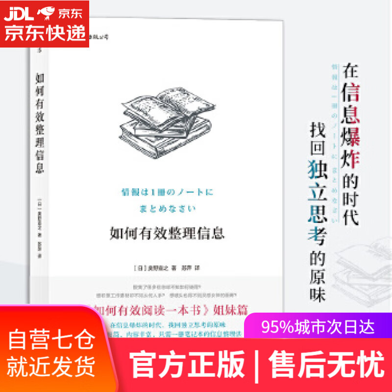 【新华书店】如何有效整理信息 [日]奥野宣之 译 者 苏萍 江西人民出版社