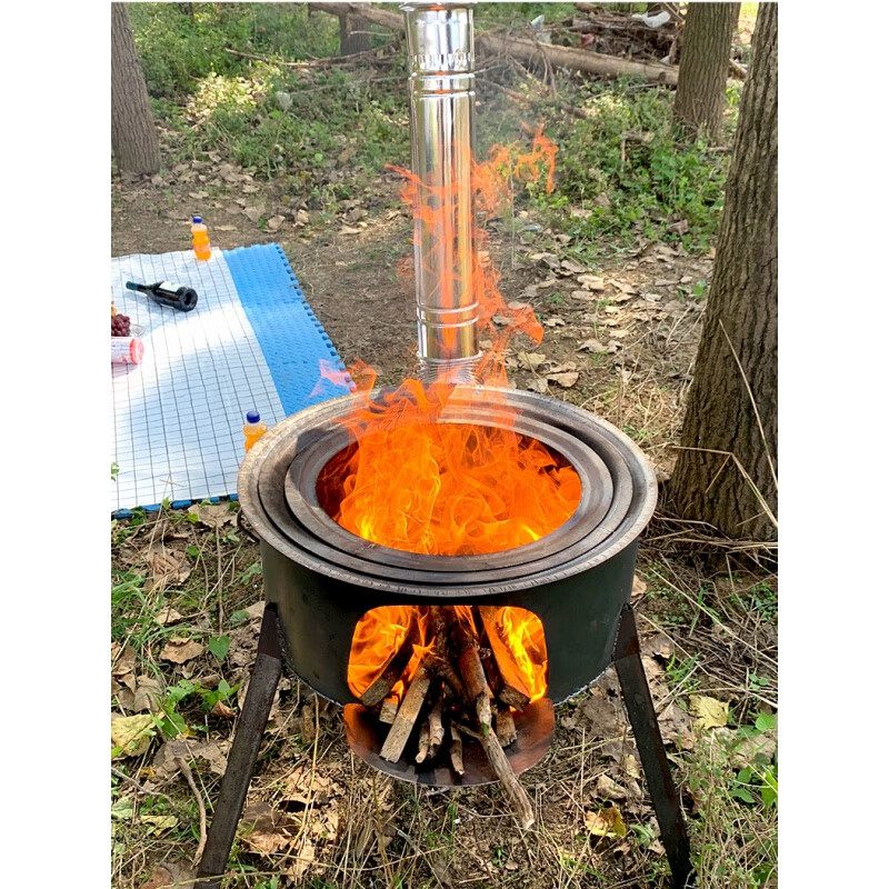 柴火灶农村柴火炉家用烧木柴炉子节能大锅台户外野炊移动灶台便携 17.