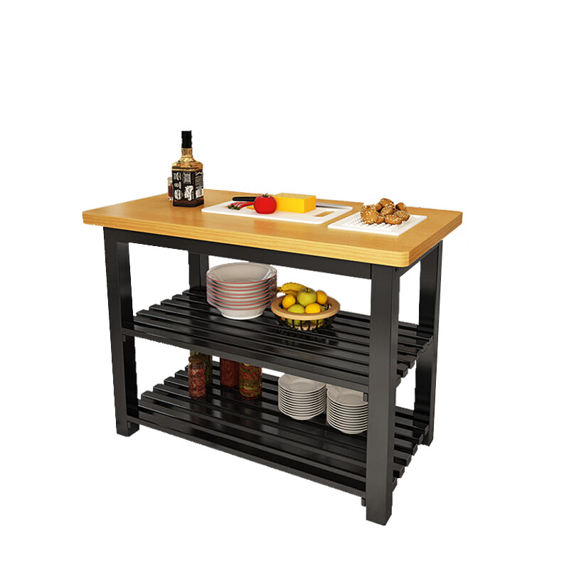 盎梓厨房切菜桌切菜台料理台家用操作台厨房储物桌家用餐桌 80*45*80